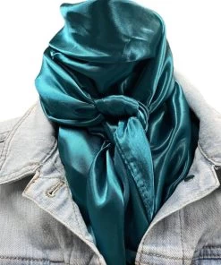 Rodeo Drive Solid Teal Wild Rag