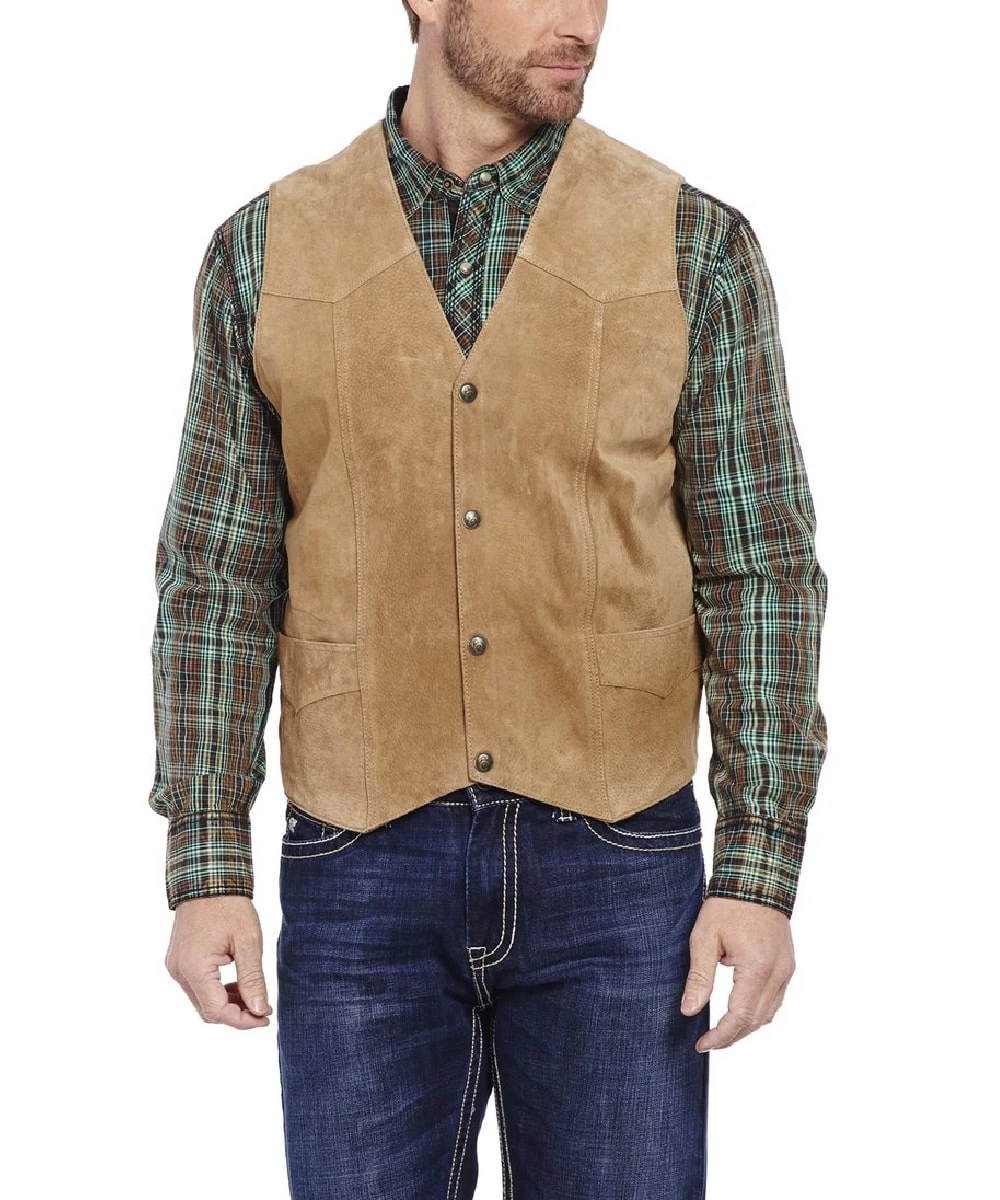 Circle S Men's Cripple Creek Suede Vest 1 Circle S Men's Cripple Creek Suede Vest