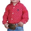 Cinch Toddler Boys' Diamond Print Button Down Shirt