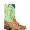Roper Little Kids' Embossed Ostrich Leather Boot