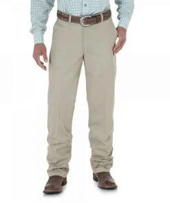 Wrangler Men's Riata Flat Front Relax Fit Casual Pants