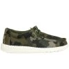Hey Dude Youth Camo Print Wally Shoe