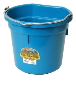 Duraflex Plastic Flatback 20 Quart Bucket -Ariat Store products 16017turquoise