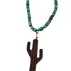 J. Forks Designs Women's Imperial Jasper Cactus Necklace