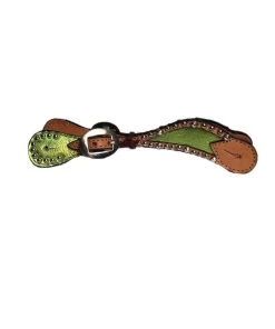 Alamo Saddlery Women's Metallic Lime Green Stirrup Strap
