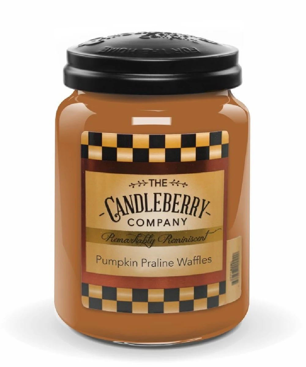 Candleberry Pumpkin Praline Waffles Large Scented Candle Jar 1 Candleberry Pumpkin Praline Waffles Large Scented Candle Jar
