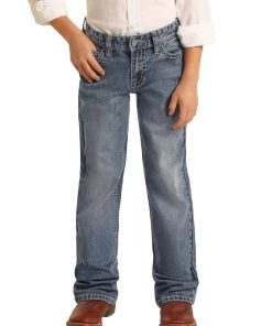 Rock & Roll Cowboy Boys' Reflex Boot Cut Jean