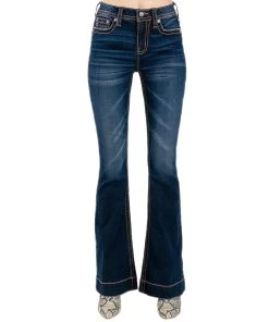 Miss Me Women's High Rise Flare Jean