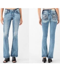 Miss Me Women's Mid Rise Bootcut Jean