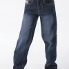 Cinch Boys' Slim White Label Dark Wash Jean