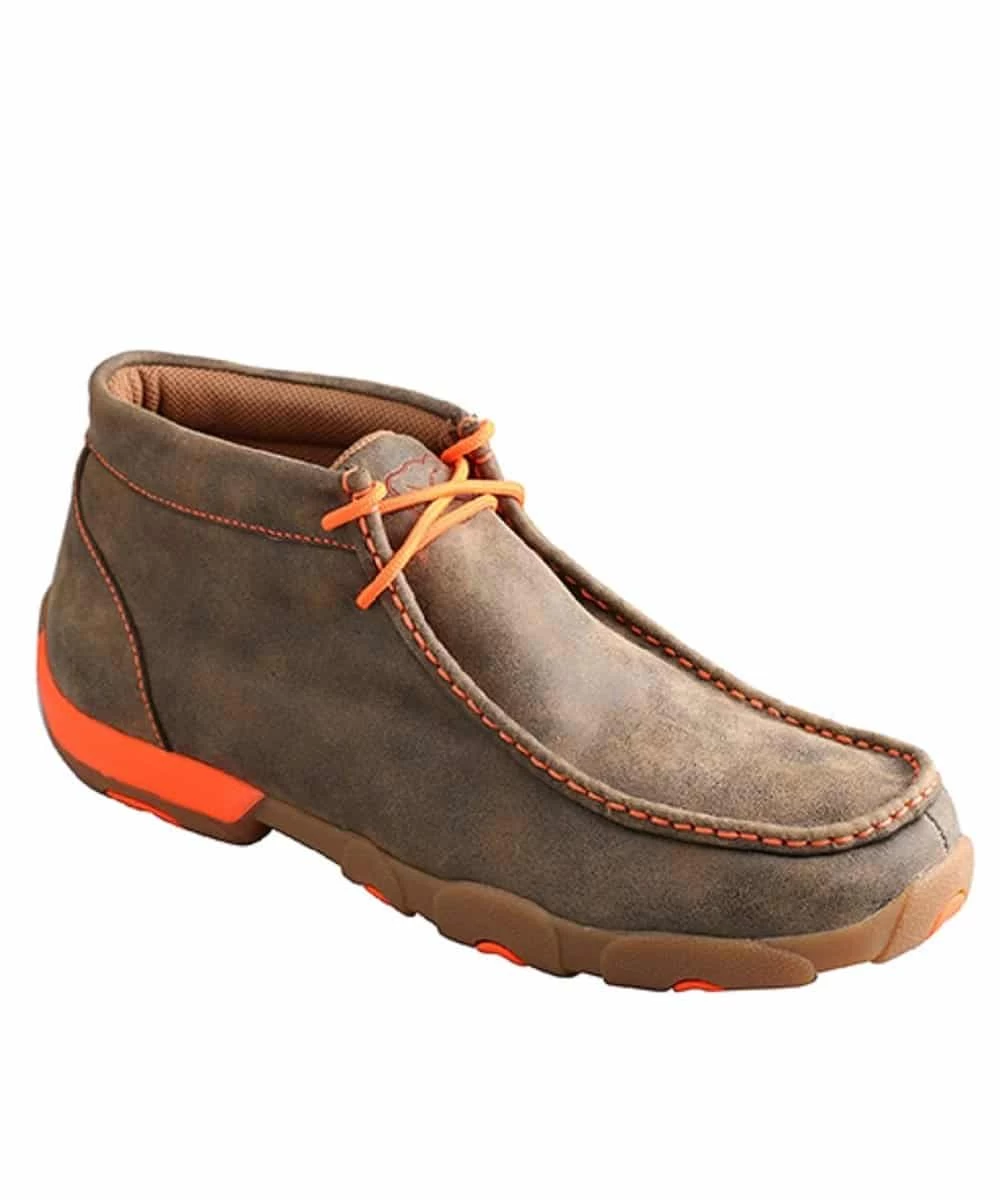 Twisted X Men's Neon Orange Bomber Driving Moc 1 Twisted X Men's Neon Orange Bomber Driving Moc