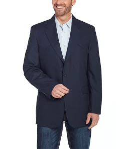 Circle S Men's Navy Plano Sport Coat
