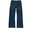 Wrangler Girls' Francine Medium Wash Trouser Cut Jean