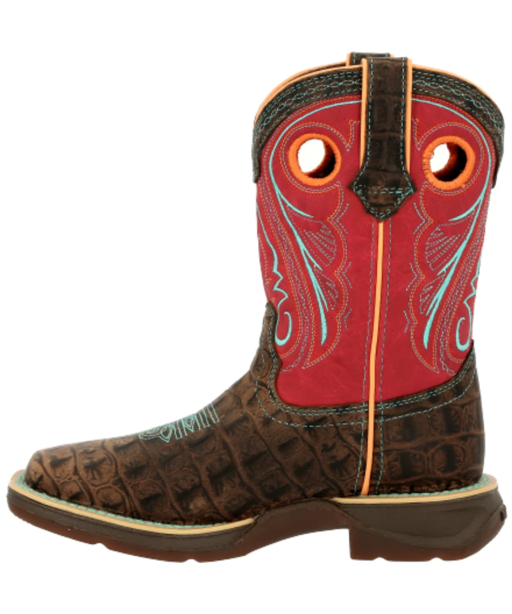 Durango Kids' Lil' Rebel Little Kids' Gator Embossed Boot 3 Durango Kids' Lil' Rebel Little Kids' Gator Embossed Boot - Image 3