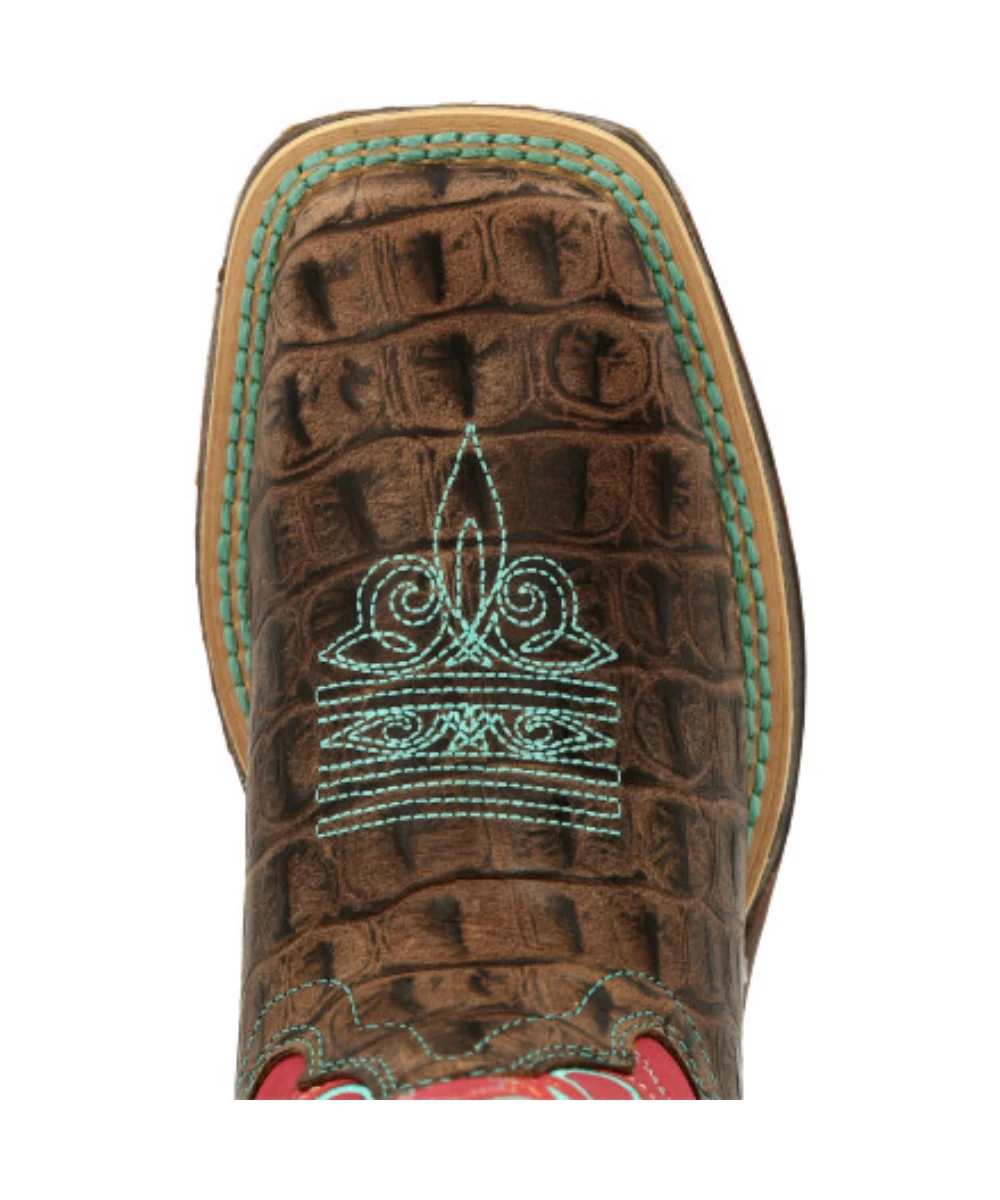 Durango Kids' Lil' Rebel Little Kids' Gator Embossed Boot 6 Durango Kids' Lil' Rebel Little Kids' Gator Embossed Boot - Image 6