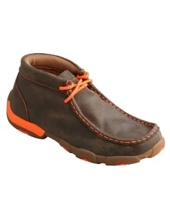 Twisted X Kids' Neon Orange Bomber Driving Moc