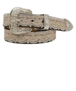 M&F Western Girls' Angel Ranch Tan Lace Belt