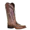 Corral Women's Embroidered Square Toe Boot