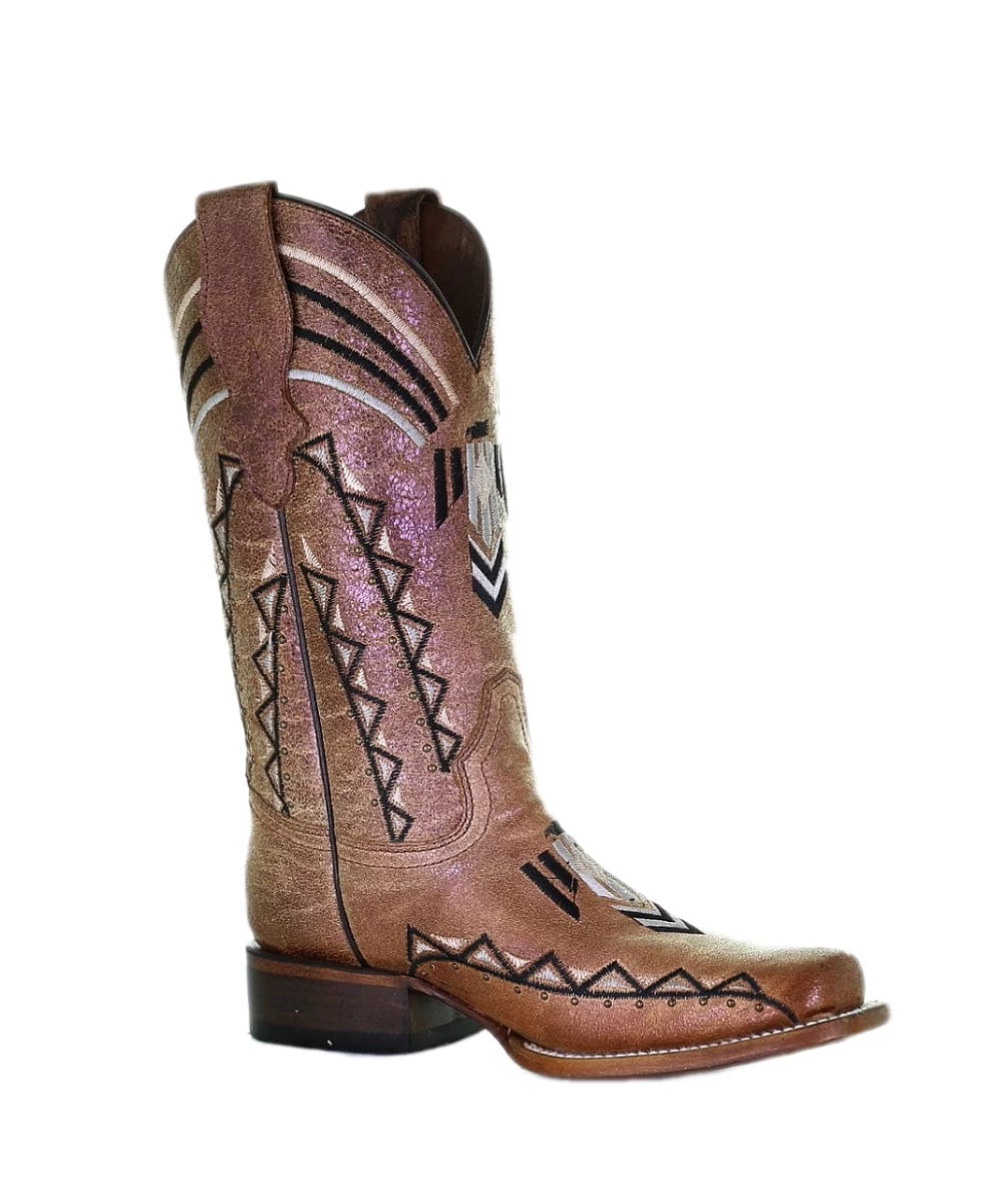 Corral Women's Embroidered Square Toe Boot 1 Corral Women's Embroidered Square Toe Boot