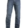 Cinch Men's White Label Dark Stonewash Relaxed Fit Jean